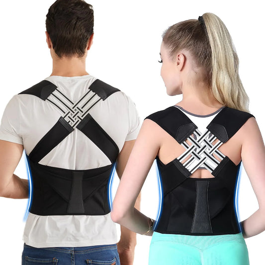 Back Brace Posture Corrector for Women and men -  Shoulder Straightener Adjustable Full Back Support Upper and Lower