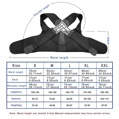 Back Brace Posture Corrector for Women and men -  Shoulder Straightener Adjustable Full Back Support Upper and Lower